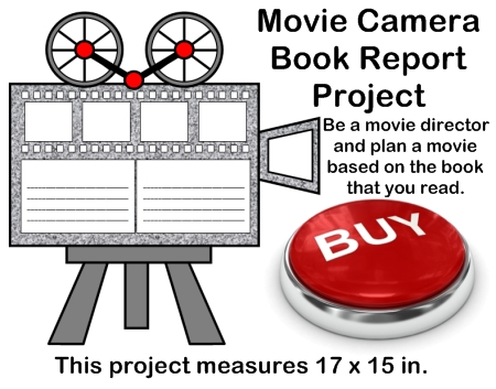 Creative Book Report Project Ideas:  Movie Camera Templates