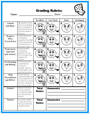 Game board rules template