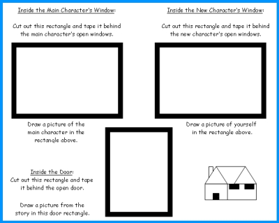 House Book Report Window and Door Templates