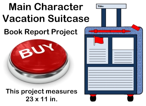 Creative Book Report Project Ideas:  Vacation Suitcase Templates