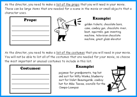Movie Camera Review Book Report First Draft Worksheets