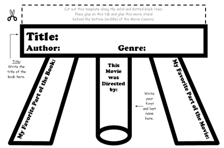 Writing a Movie Review Book Report Templates and Graphic Organizers