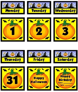 Calendar Pocket Chart Printables