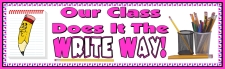 Free Our Class Does It The Right Way Banner Bulletin Board Display Banner