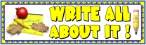 Write All About It Pencil Bulletin Board Display Banner