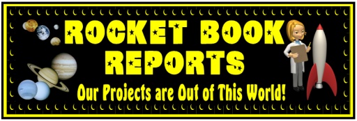 Rocket Book Report Project Bulletin Board Display Banner