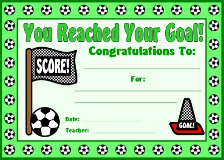 Football Reward Chart Free Printable