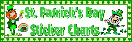 St. Patrick's Day Sticker Charts and Incentive Templates