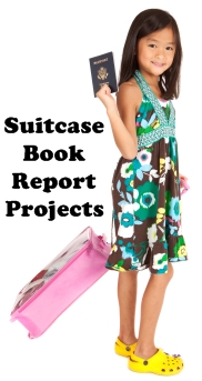 Suitcase Book Report Projects Elementary Girl Student