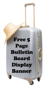 Suitcase Book Report Projects Free Bulletin Board Display Banner