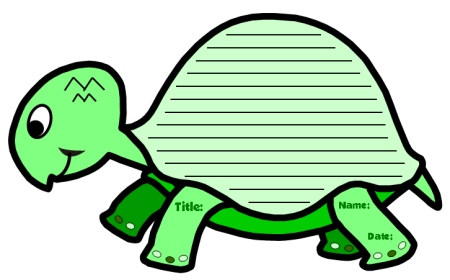 Turtle Creative Writing Templates
