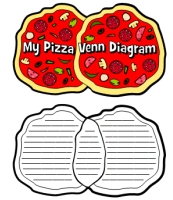 Pizza Venn Diagram Book Report Project