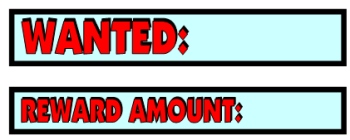 Wanted Poster Title Headings