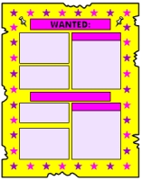Wanted Poster Book Report Projects Yellow Templates