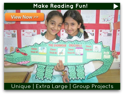 Click to view unique, fun, and challenging projects for novels and read aloud books.