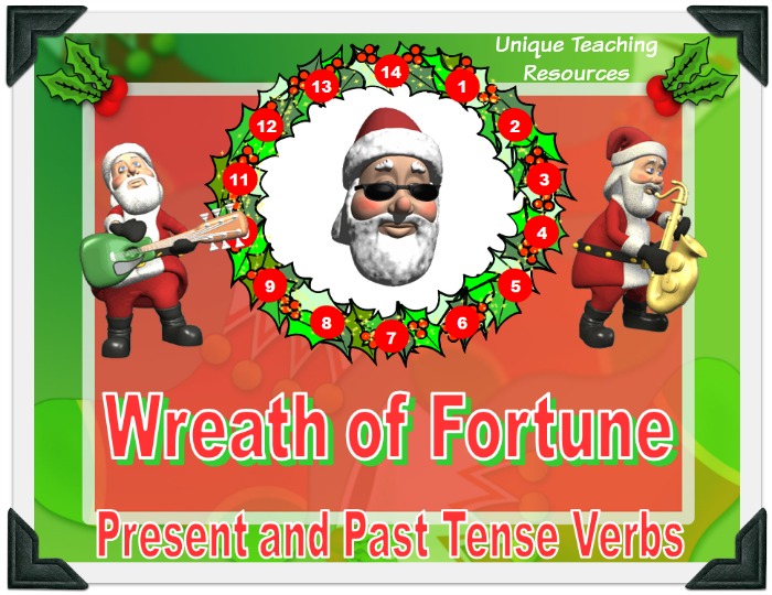 This is a fun Christmas powerpoint presentation that reviews verbs in an engaging game-like format.