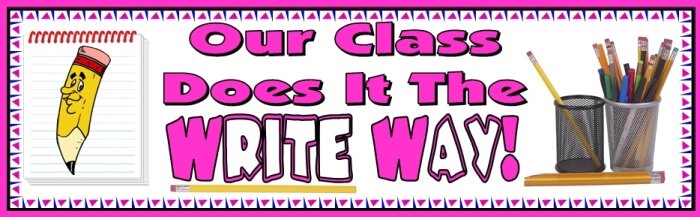 Free teaching resource to download - Write Way Creative Writing bulletin board display banner