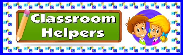 Free teaching resource to download - Classroom Helpers bulletin board display banner