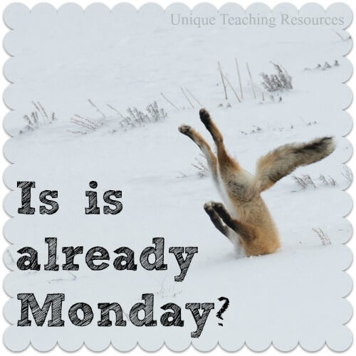 Is it already Monday?  Funny quote and graphic