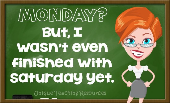 Quote:  Monday? But, I wasn’t even finished with Saturday yet.