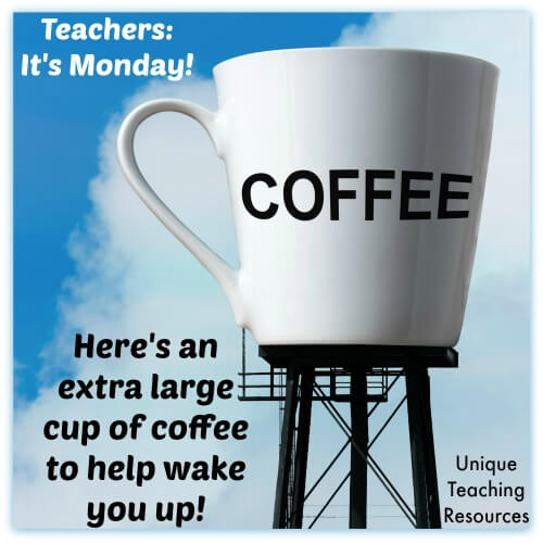 Extra large coffee for teachers on a Monday morning.