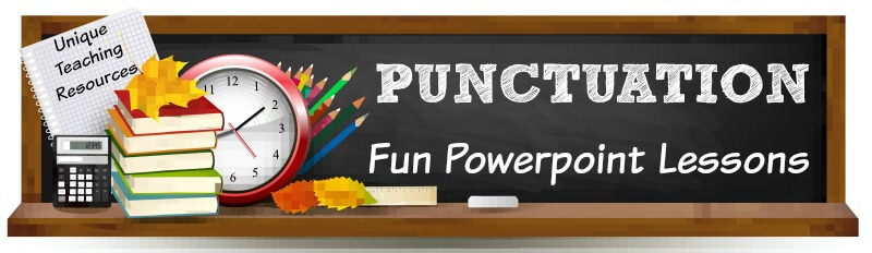 Fun powerpoint presentations for teachers to use to review punctuation marks with their students.