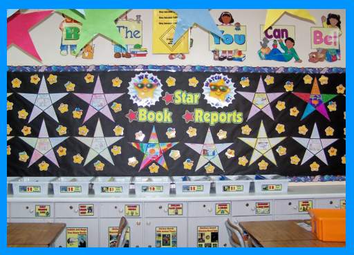 Star Book Report Projects Elementary Student Classroom Bulletin Board Display