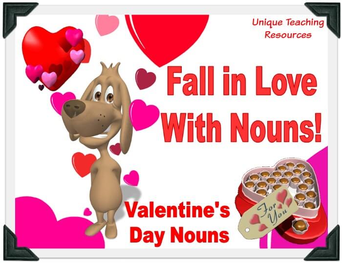 Valentine's Day Nouns Powerpoint Lesson