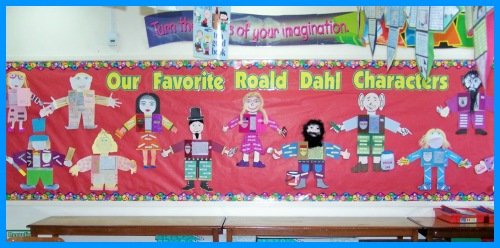 Roald Dahl Main Character Book Report Projects Bulletin Board Display