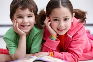 Boy and Girl Learning Dolch Sight Words