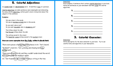 Butterfly Book Report Project First Draft Creative Writing Worksheets