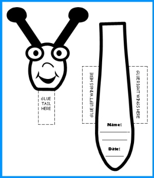 Butterfly Creative Writing Templates Head