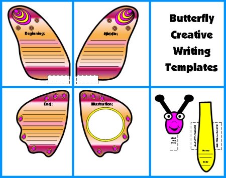 Spring Creative Writing Ideas Butterfly Templates and Worksheets