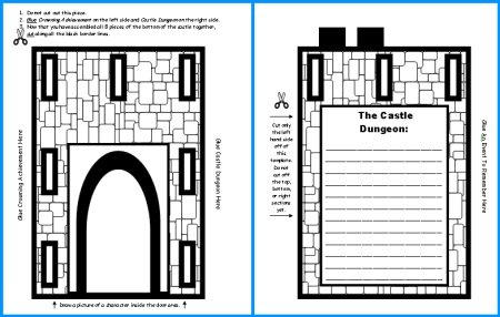 Castle Book Report Project Templates and Worksheets