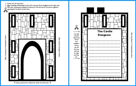 Castle Book Report Project Templates and Worksheets