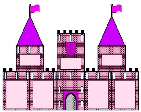 Castle Templates for Elementary School Student Book Report Projects