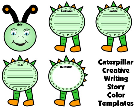 Spring Caterpillar Creative Writing Templates for Bulletin Board Display Ideas