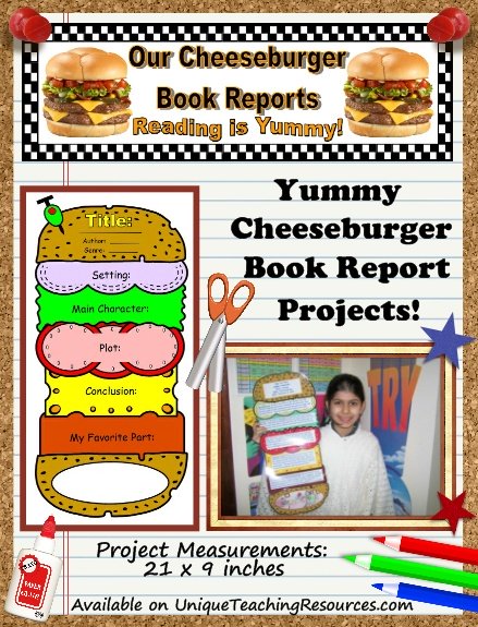 Engage your students in reading with these fun cheeseburger book report projects!