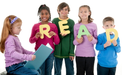 Elementary School Students Readiing Dolch Sight Words