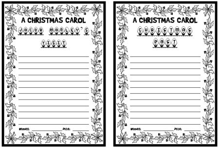A Christmas Carol Creative Writing Project Lesson Idea