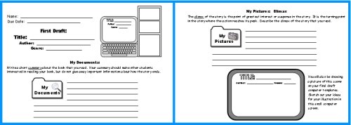 Computer Book Report Projects First Draft Writing Worksheets