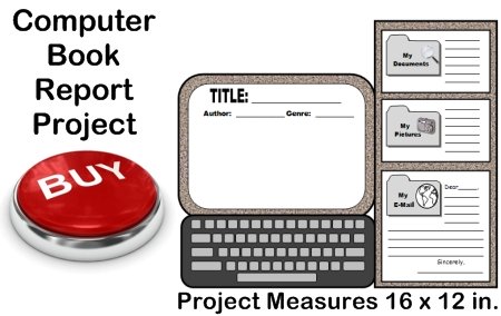 Creative Book Report Project Ideas:  Computer Templates