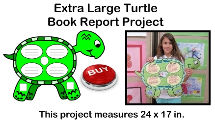 Creative Book Report Project Ideas:  Turtle Templates