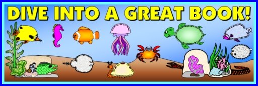 Dive Into Reading Books Fish Book Report Templates Ocean Theme