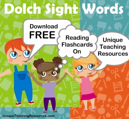Download Free Dolch Sight Words Flashcards