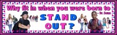 Free Dr Seuss Why fit in when you were born to stand out? Bulletin Board Banner