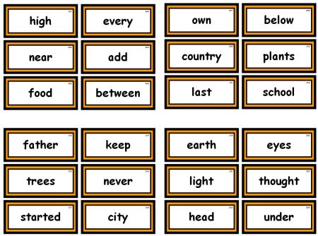 Fry Instant Words Free Sight Word Flashcards