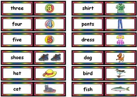 Fry Picture Nouns Free Downloads of Flashcards and Teaching Resources