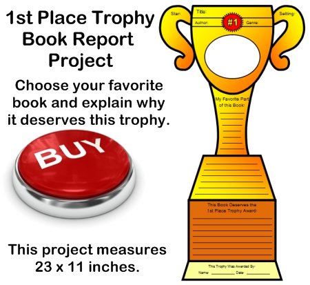 Favorite Book Report Project Ideas:  First Place Trophy Book Templates