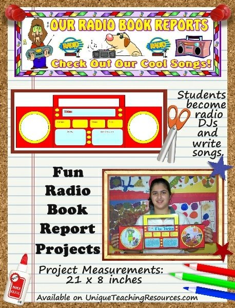 Fun Book Report Project Ideas - Radio Templates